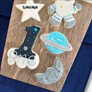 Number One 4.25” Cookie Cutter with space for Scripted Hand Lettering